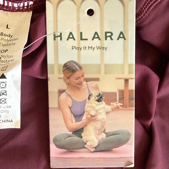 NWT Halara Breezeful Palazzo Flowy Wide Leg Casual Pants in Amaranth Purple - Picture 7 of 11